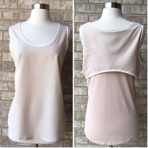 Harlowe & Graham Sleeveless Top Blouse Size M 🌸